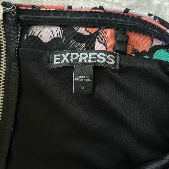 Express Strapless black & floral dress. Worn twice - Picture 4 of 4
